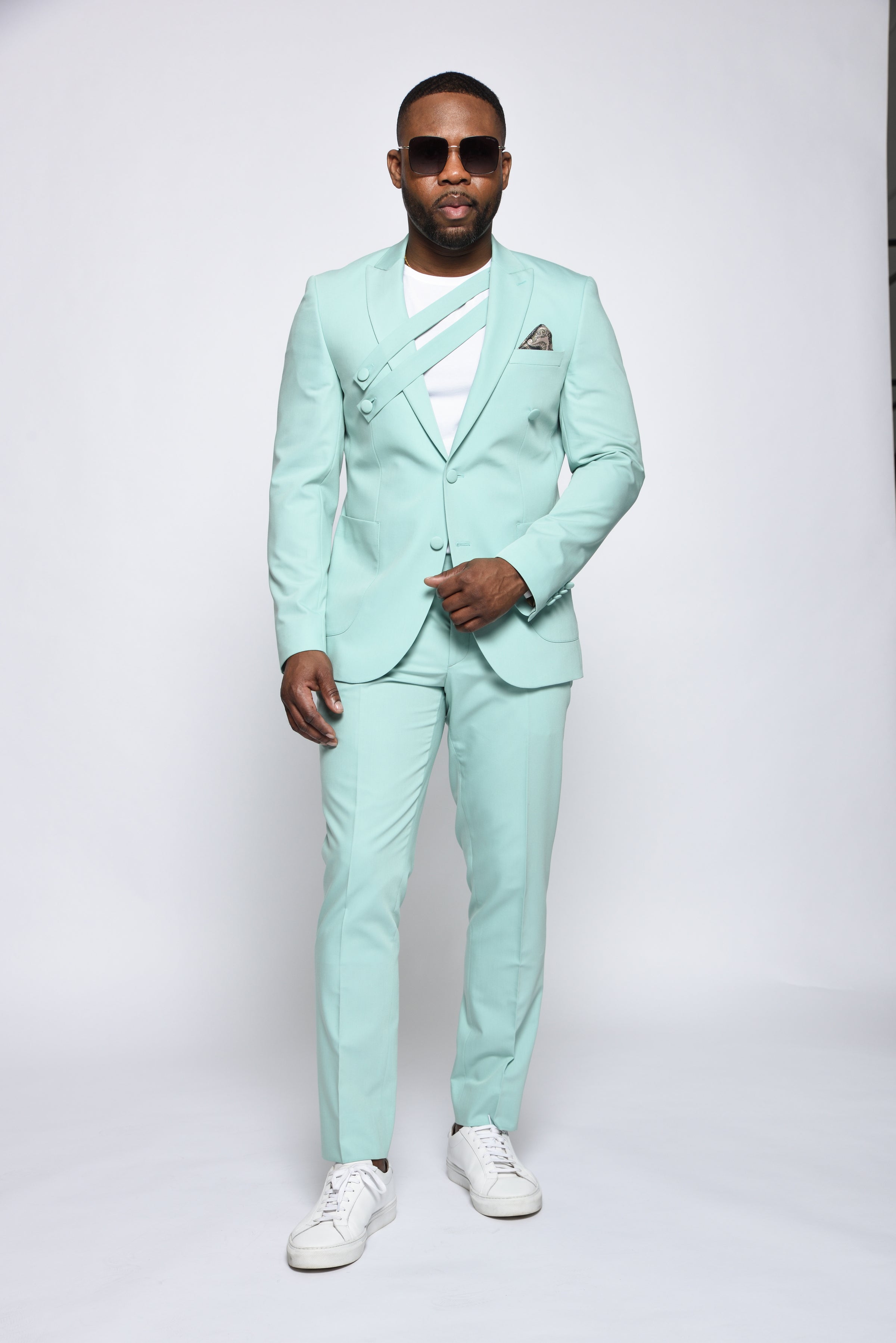 RML Double Strap Mint Green 2PSuit | Richmenlooks