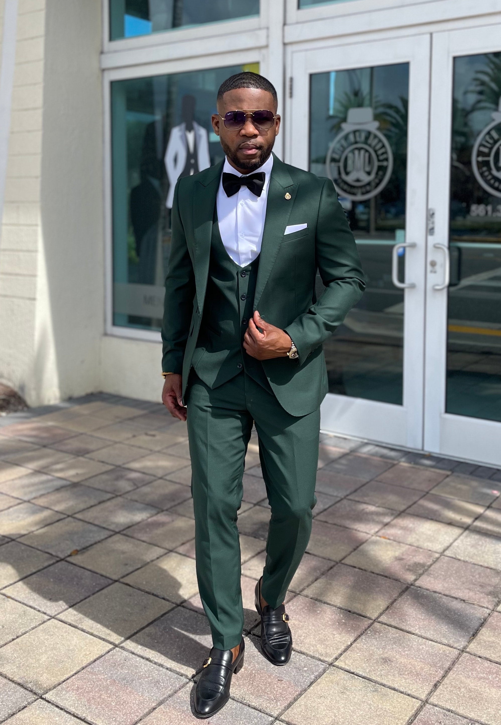 Hunter Green Suit Richmenlooks