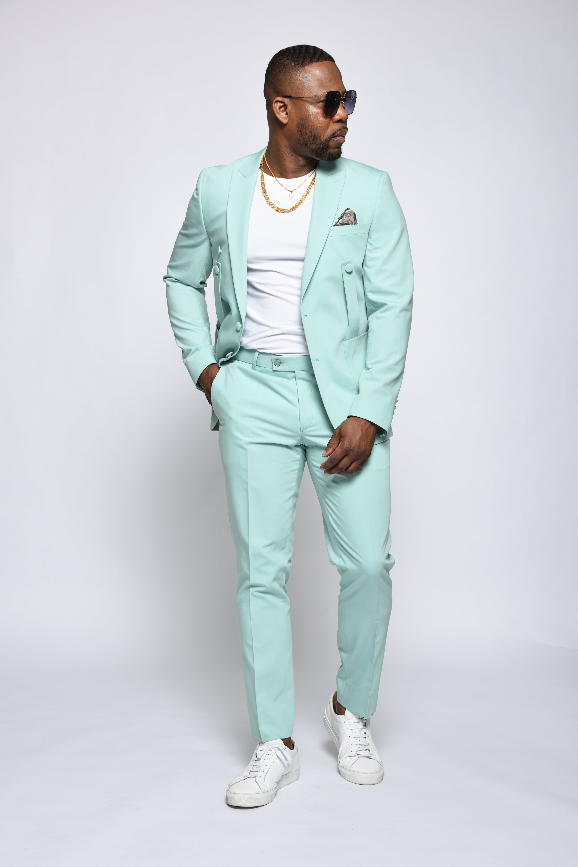 RML Double Strap Mint Green 2PSuit | Richmenlooks