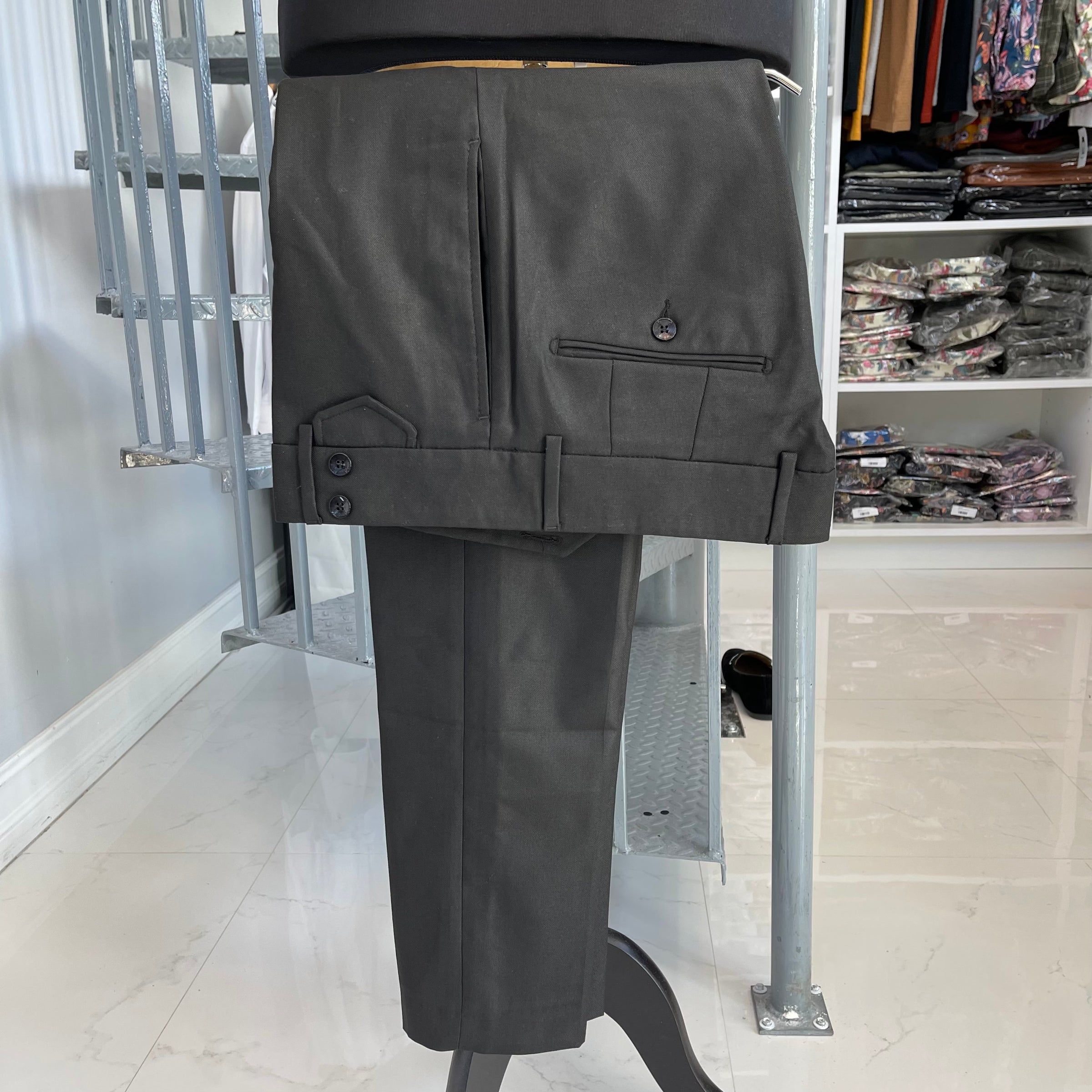 RML Black Trousers W/Side Adjusters | Richmenlooks