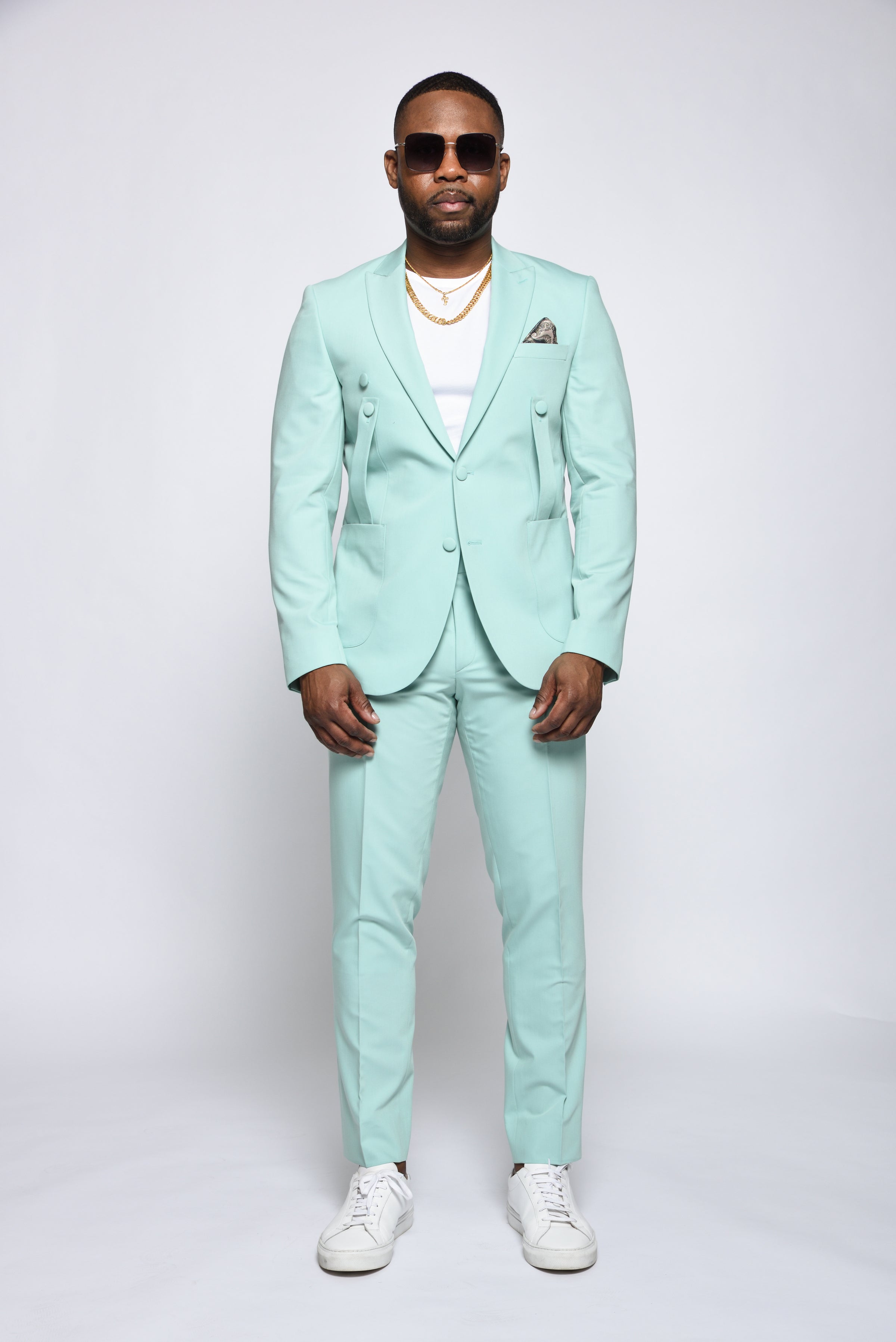 RML Double Strap Mint Green 2PSuit | Richmenlooks