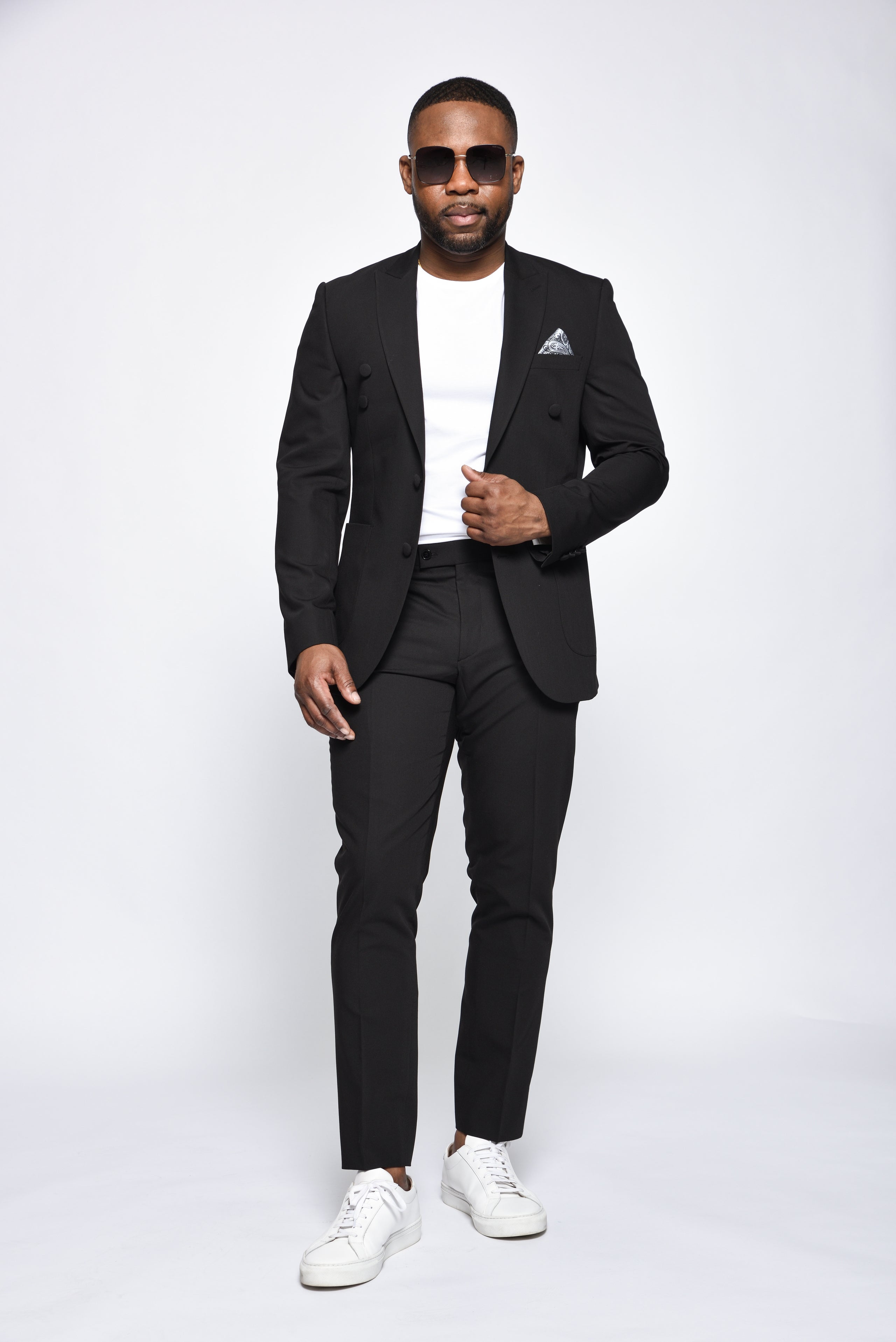 RML Double Strap Black 2PSuit Richmenlooks