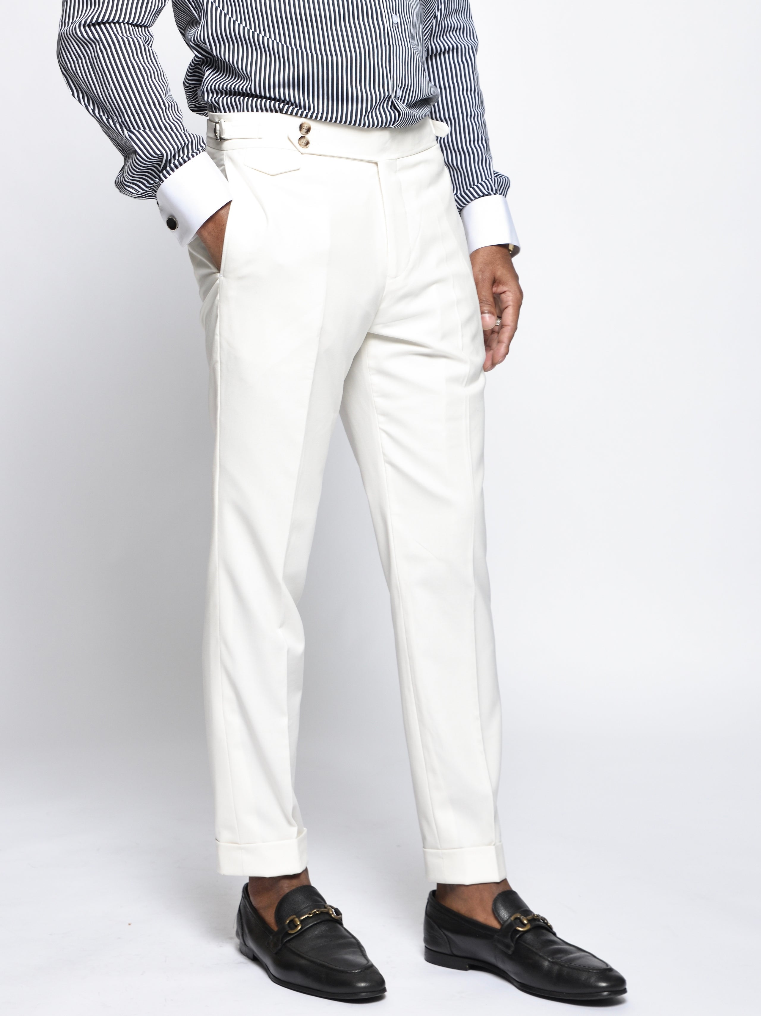 Cream trousers best sale