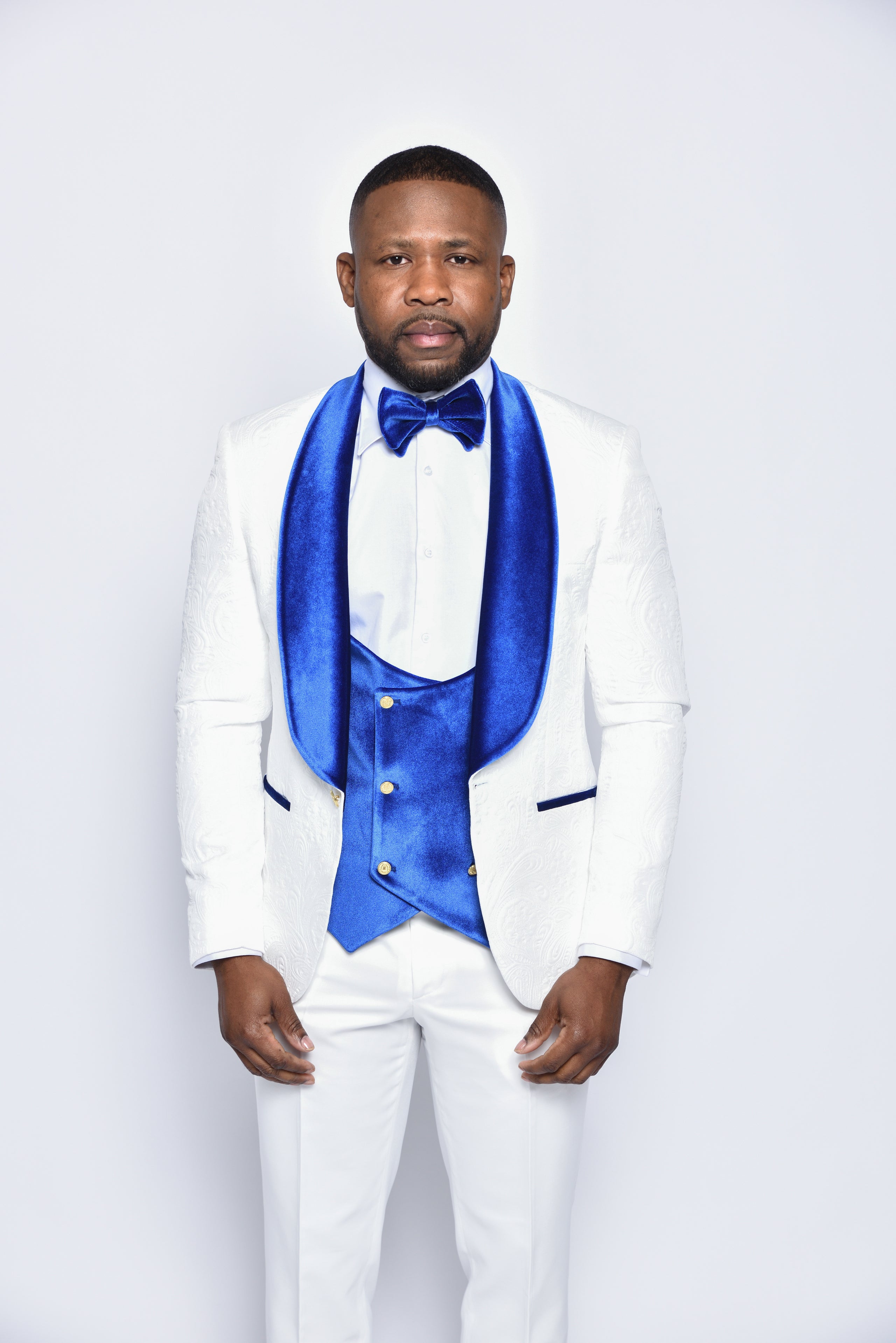 Royal blue velvet tux clearance