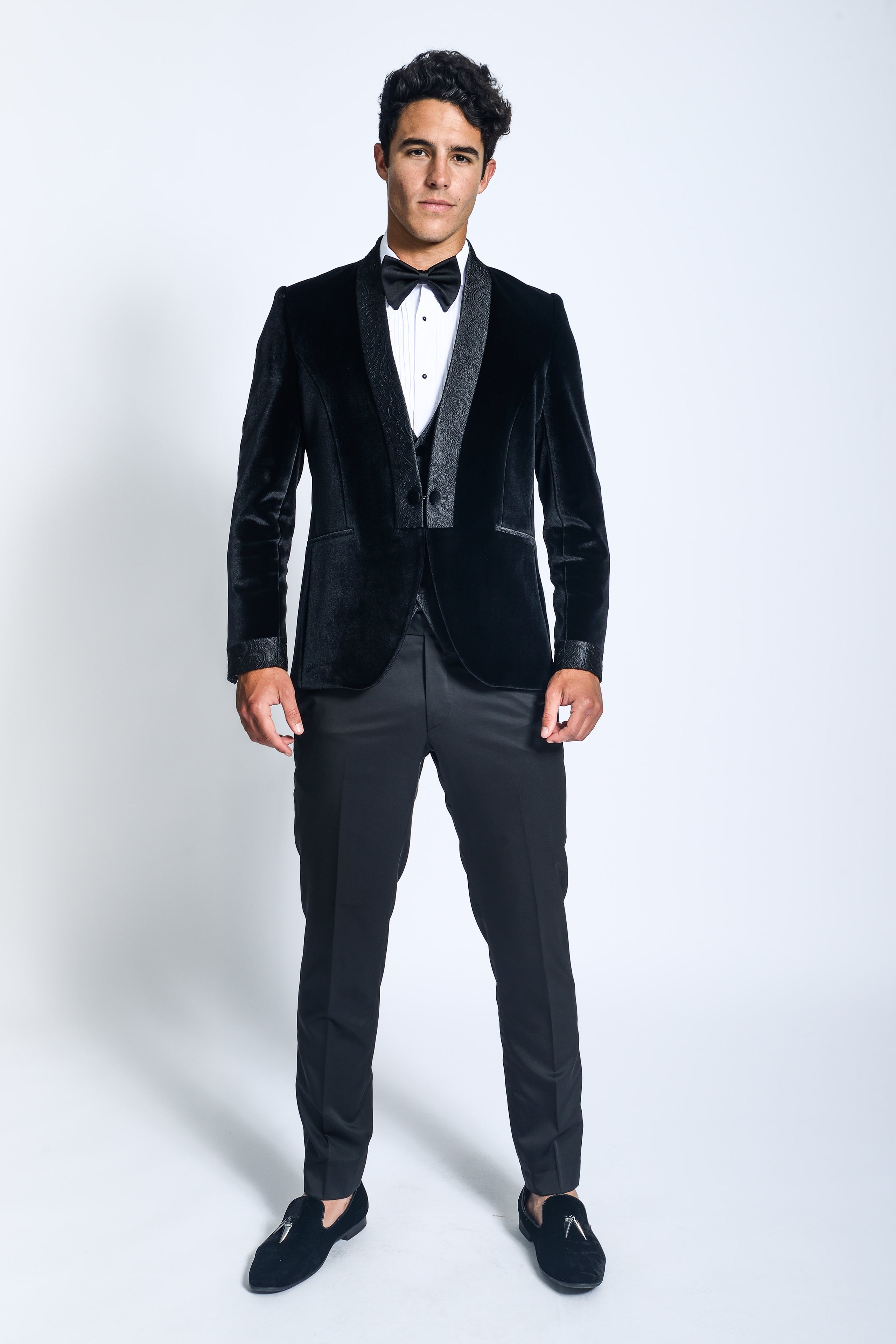 Velvet tuxedo vest store